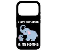Custodia per iPhone 17 Pro I Love Elephants And My Momma Mamma Mamma Madre Figlio Figlia