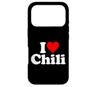 Custodia per iPhone 17 Pro I LOVE HEART CHILI CON CARNE