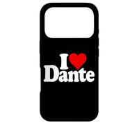 Custodia per iPhone 17 Pro I LOVE HEART DANTE NOME SU UNA TEE