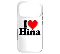 Custodia per iPhone 17 Pro I LOVE HEART HINA NOME SU UN TEE