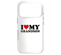 Custodia per iPhone 17 Pro I LOVE HEART MY GRANDSON NONDAUGHTER