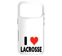 Custodia per iPhone 17 Pro I Love Lacrosse - Heart Midfield Defense Portiere Sport Attack