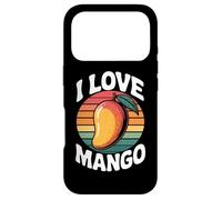 Custodia per iPhone 17 Pro I Love Mango Retro Colorato Tropicale