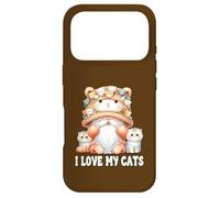 Custodia per iPhone 17 Pro I Love My Cats Gnome For Cat Lady Cute Kitten For Cat Mommy