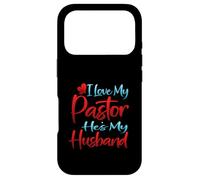 Custodia per iPhone 17 Pro I Love My Pastor He's My Husband Loving Pastors Moglie Citazione