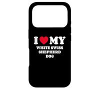 Custodia per iPhone 17 Pro I Love My White Swiss Shepherd Dog Berger Blanc Suisse