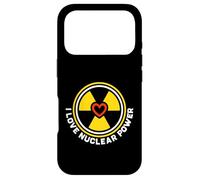 Custodia per iPhone 17 Pro I Love Nuclear Power - Simbolo di radiazioni con scienziato del cuore