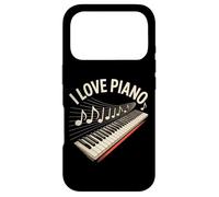Custodia per iPhone 17 Pro I Love Piano Musical Notes Tastiera