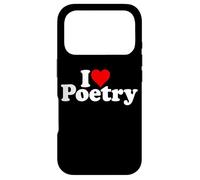 Custodia per iPhone 17 Pro I LOVE POESIE POESIE CUORE POETI