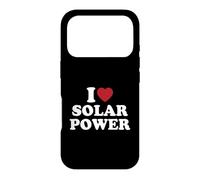 Custodia per iPhone 17 Pro I Love Solar Power Energia rinnovabile Ambiente Ecologico