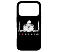 Custodia per iPhone 17 Pro I Love Taj Mahal Agra India Skyline Vintage Amo l'India
