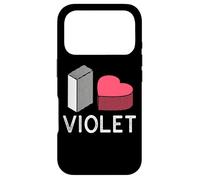 Custodia per iPhone 17 Pro I Love Violet Nome Personalizzato Viola