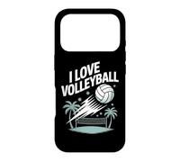 Custodia per iPhone 17 Pro I Love Volley Fun Beach Spirit