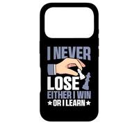 Custodia per iPhone 17 Pro I Never Lose Either I Win Or I Learn