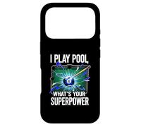 Custodia per iPhone 17 Pro I Play Pool What's Your Superpower 8 Ball Billiards Player