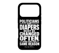 Custodia per iPhone 17 Pro I politici e i pannolini di Mark Twain devono essere cambiati spesso Wht