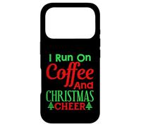 Custodia per iPhone 17 Pro I Run On Coffee And Christmas Cheer Funny Christmas Coffee
