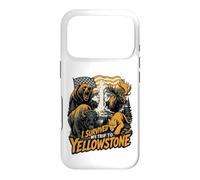 Custodia per iPhone 17 Pro I Survived My Trip To Yellowstone Funny Tourist Souvenir
