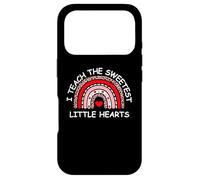 Custodia per iPhone 17 Pro I Teach The Sweetest Hearts Rainbow Teacher Valentine's Day