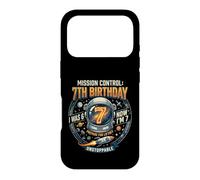 Custodia per iPhone 17 Pro I Was 6 Now Im 7 Astronaut Outer Space Birthday Kids Gear