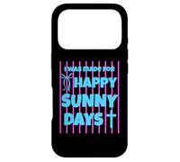 Custodia per iPhone 17 Pro I Was Made For Happy Sunny Days - Fiocco a righe rosa