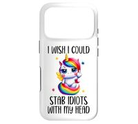 Custodia per iPhone 17 Pro I Wish I Was a Unicorn So I Could Stab Idiots With My Head
