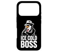 Custodia per iPhone 17 Pro Ice Cold Boss Penguin Mafia Umorismo divertente
