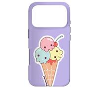 Custodia per iPhone 17 Pro Ice Cream Skull Spoopy Yami Kawaii Halloween Design, Pastel