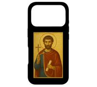 Custodia per iPhone 17 Pro Icona cristiana ortodossa di San Giustino martire