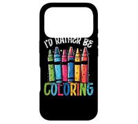 Custodia per iPhone 17 Pro I'd Rather Be Coloring Funny Adult Coloring For Women Saying