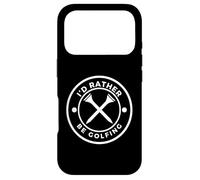 Custodia per iPhone 17 Pro 'I'd Rather Be Golfing' Funny Golf Tee with Crossed Tees