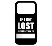 Custodia per iPhone 17 Pro If I Get Lost Please Return To - Family Reunite Fill Blank