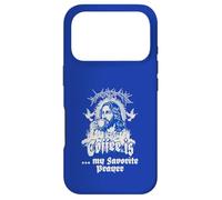 Custodia per iPhone 17 Pro Il caffè è la mia preghiera preferita amata cafe chiesa detto