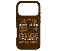 Custodia per iPhone 17 Pro Il chitarrista hawaiano non chiedermi perché suono l'ukulele