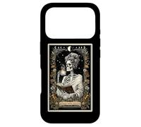 Custodia per iPhone 17 Pro Il lettore di libri vietato che legge lo scheletro dei tarocchi dei tarocchi