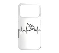 Custodia per iPhone 17 Pro Il mio cuore batte per i dinosauri Linea cuore