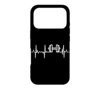 Custodia per iPhone 17 Pro Il mio cuore batte per il fitness Bodybuilder Heart Line