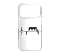 Custodia per iPhone 17 Pro Il mio cuore batte per la linea del cuore del pianista