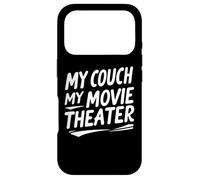 Custodia per iPhone 17 Pro Il mio divano Il mio cinema Divertente Film Buff Umorismo