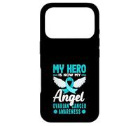 Custodia per iPhone 17 Pro Il mio eroe è ora il mio angelo consapevolezza del cancro ovarico