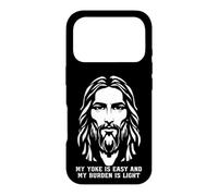 Custodia per iPhone 17 Pro Il mio giogo è facile e il mio fardello è leggero Gesù Cristo credente