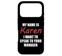 Custodia per iPhone 17 Pro Il mio nome è Karen, voglio parlare al tuo costume da manager