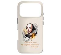 Custodia per iPhone 17 Pro Il mio regno per un cavallo citazione di Shakespeare
