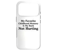Custodia per iPhone 17 Pro Il mio ricordo d'infanzia preferito è il mio meme che non fa male alla schiena