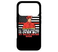 Custodia per iPhone 17 Pro Il mio tempo in uniforme è finito, ma il mio orologio non finisce mai il pompiere