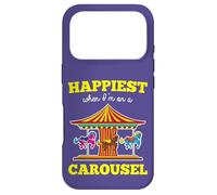 Custodia per iPhone 17 Pro «Il più felice quando sono su una giostra» Citazione Merry-Go-Round Ride