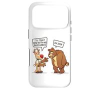 Custodia per iPhone 17 Pro I'll Fight You With My Bear Hands Pun