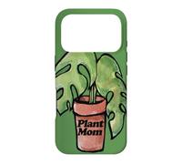 Custodia per iPhone 17 Pro Illustrazione di Monstera Plant Mom opera d'arte