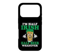 Custodia per iPhone 17 Pro I'm Half Irish Half Beer Whatever | St Patricks Day