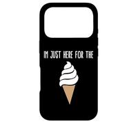 Custodia per iPhone 17 Pro I'm Just Here For The Ice Cream Meme Cute Vanilla Soft Serve